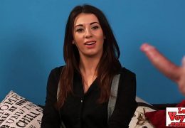 Elegant english voyeur talks to wanking loser